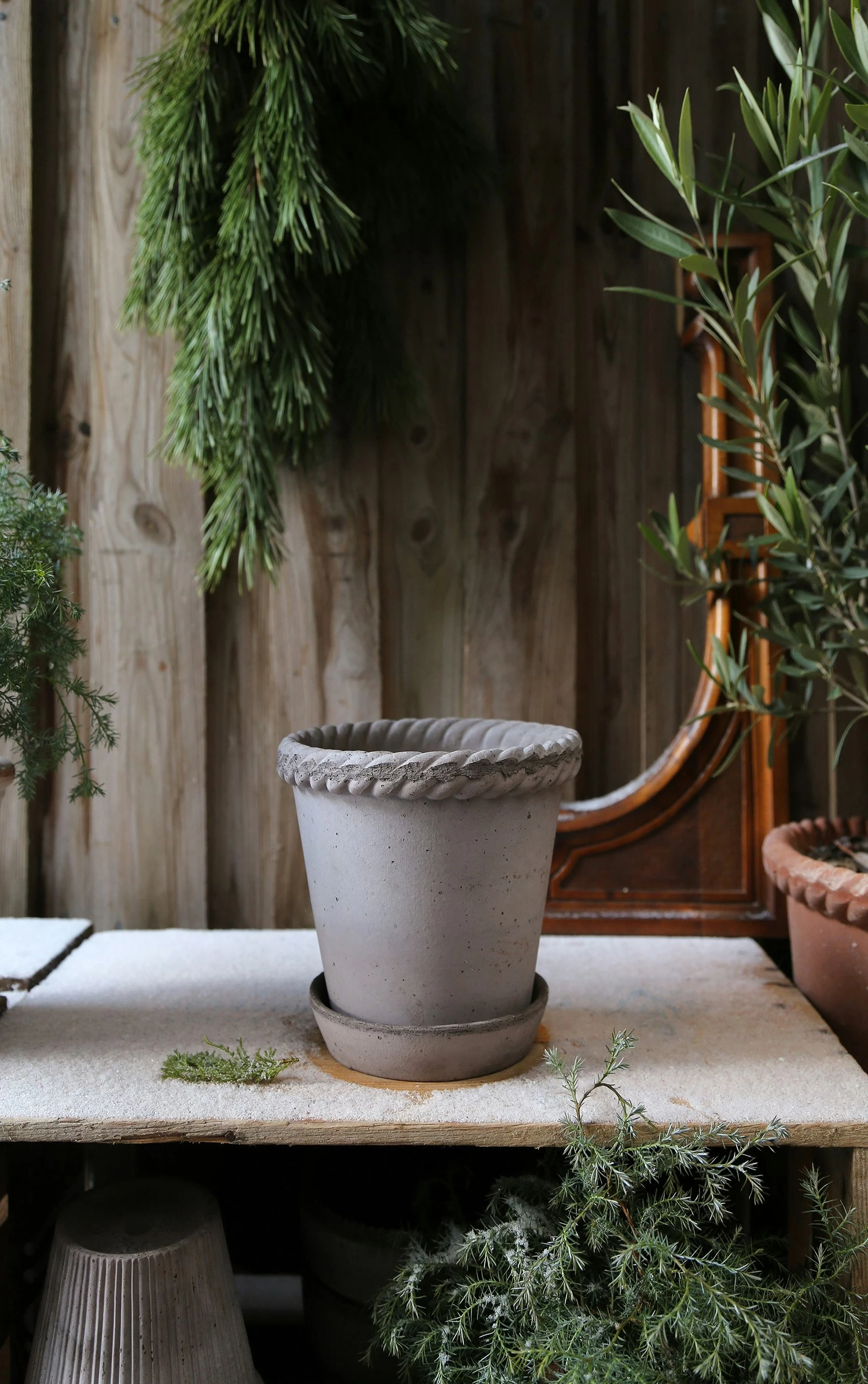 Bergs Potter Emilia Pot Grey, 18 Cm 4 Bergs Potter Emilia Pot Grey, 18 Cm - Image 2