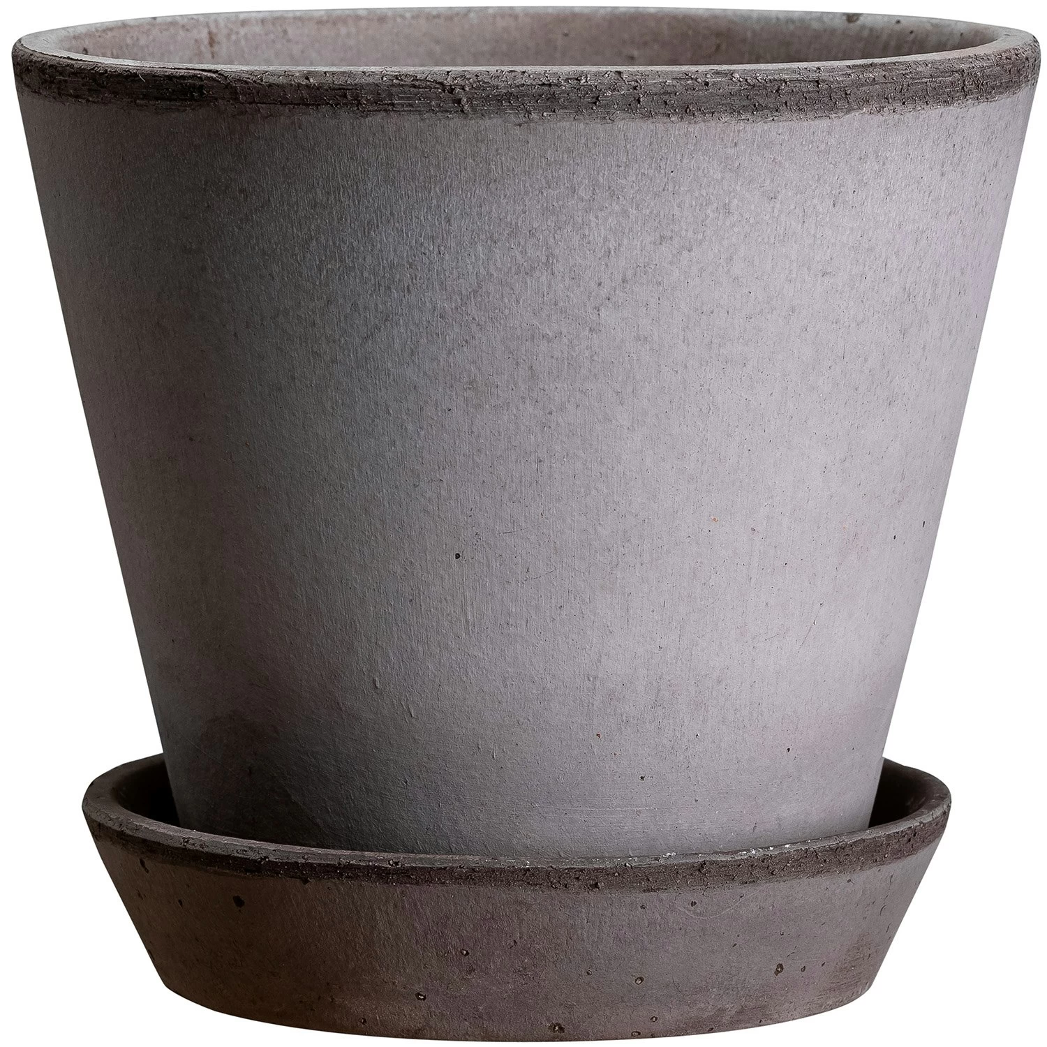Bergs Potter Julie Pot With Saucer Grey Ø12 Cm 3 Bergs Potter Julie Pot With Saucer Grey Ø12 Cm