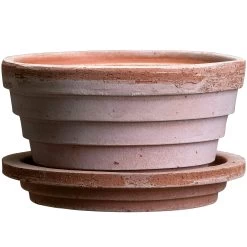 Bergs Potter Planet Pot With Saucer Pink Ø12 Cm