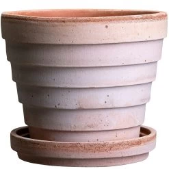 Bergs Potter Planet Pot With Saucer Pink Ø14 Cm