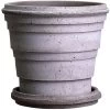 Bergs Potter Planet Pot With Saucer Grey Ø16 Cm -Sunny Garden Shop bergs potter planet raw rosa 16 cm set 3