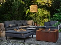 Brafab Two Callisto Back Cushions With Smaller Back Cushion, Onyx -Sunny Garden Shop brafab callisto back cushionpillow grey 3