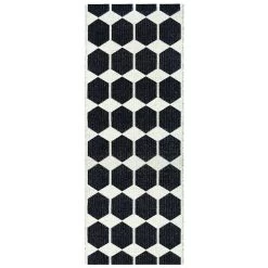 Anna Rug Black, 70x140 Cm