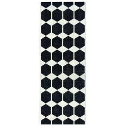 Anna Rug Black, 70x200 Cm