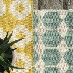 Anna Rug Aqua, 70x300 Cm -Sunny Garden Shop brita sweden anna rug aqua 13 1