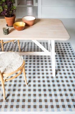 Poppy Rug Blue/Brown, 170x250 Cm -Sunny Garden Shop brita sweden poppy rug 16