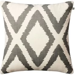 Diamond Cushion 50x50 Cm, Grey / Off White