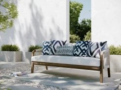 Diamond Cushion 50x50 Cm, Blue / Off White 7 Diamond Cushion 50x50 Cm, Blue / Off White -Sunny Garden Shop chhatwal jonsson diamond cushion 50x50 cm 15