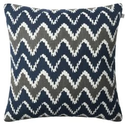Ikat Bangalore Outdoor Cushion 50x50 Cm, Navy/Grey