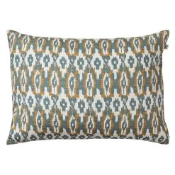 Ikat Delhi Cushion Indoor/Outdoor 40x60 Cm, Heaven Blue/Beige