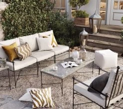 Ikat Sema Cushion 40x60 Cm Outdoor, Shitake / Off-white -Sunny Garden Shop chhatwal jonsson ikat sema cushion 40x60 cm outdoor 5