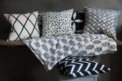 Ikat Sema Cushion 40x60 Cm Outdoor, Blue / Off-white 7 Ikat Sema Cushion 40x60 Cm Outdoor, Blue / Off-white -Sunny Garden Shop chhatwal jonsson ikat sema cushion cover 50x50 cm blue white 4