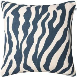 Zebra Cushion 50x50 Cm Outdoor, Blue / Off-white