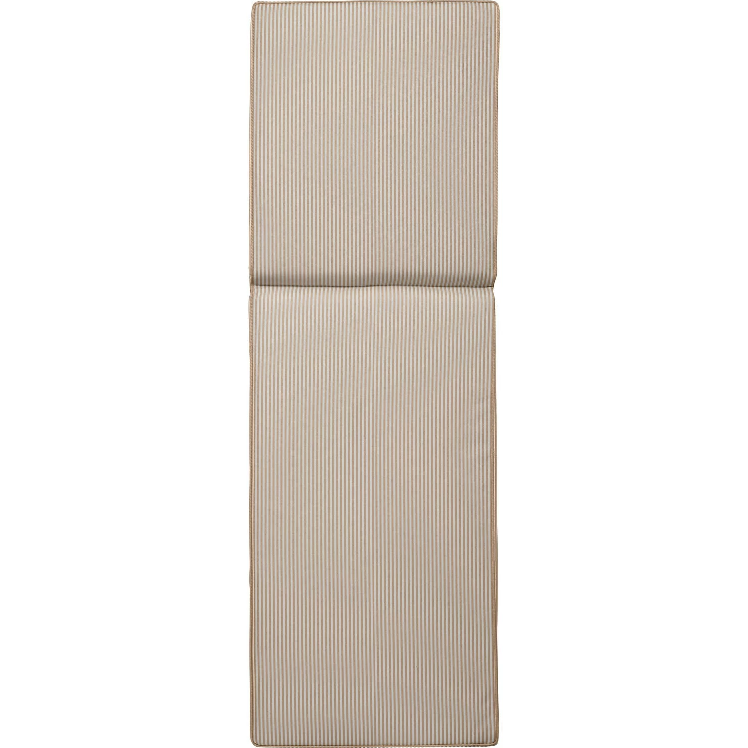 Narrow Stripe Sunbed Cushion 60x186 Cm, Beige 3 Narrow Stripe Sunbed Cushion 60x186 Cm, Beige