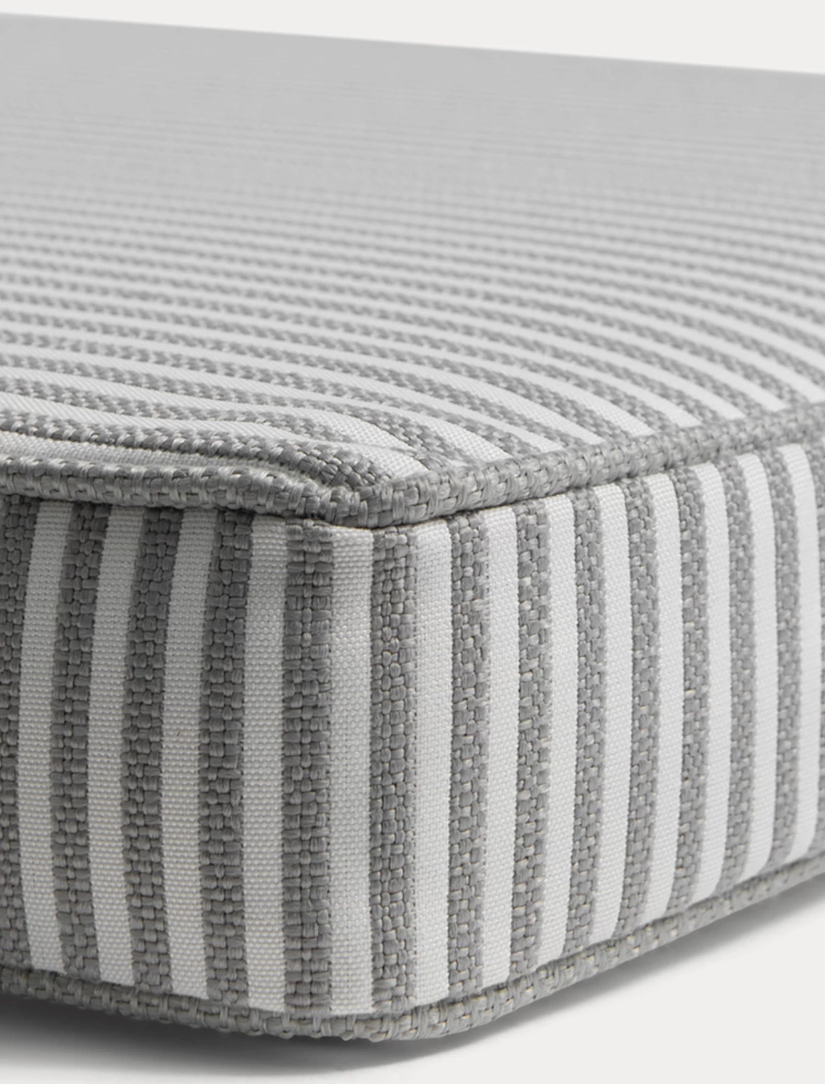 Narrow Stripe Cushion 45x45 Cm, Grey 5 Narrow Stripe Cushion 45x45 Cm, Grey - Image 3