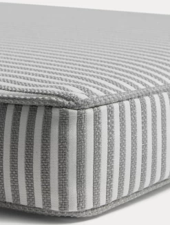 Narrow Stripe Sunbed Cushion 50x186 Cm, Grey -Sunny Garden Shop diyti narrow stripe deck chair cushion 50x186 cm 7