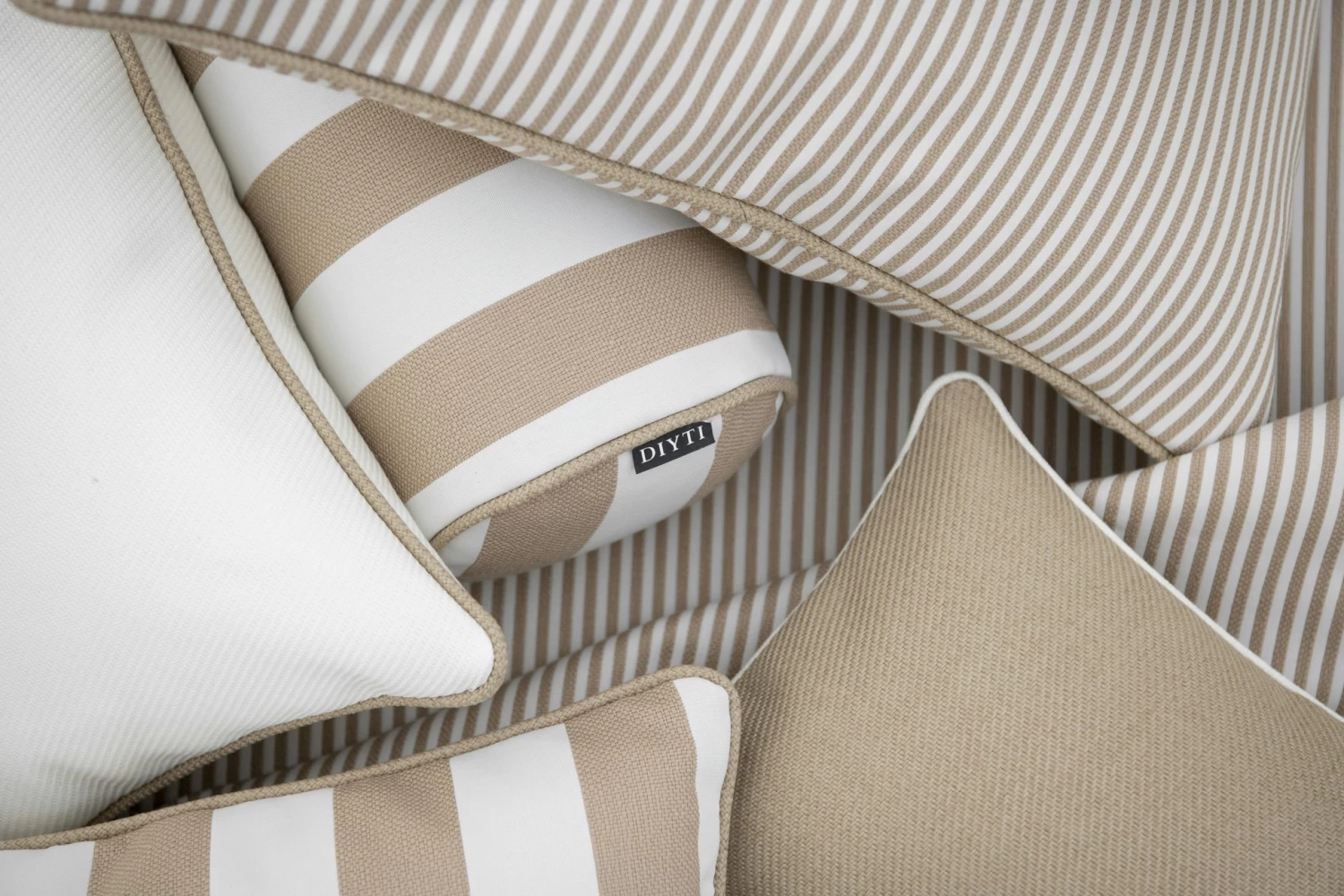 Plain Cushion 45x45 Cm, Beige 4 Plain Cushion 45x45 Cm, Beige - Image 2