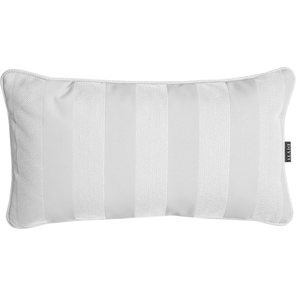 Wide Stripe Cushion 25x45 Cm, White 3 Wide Stripe Cushion 25x45 Cm, White