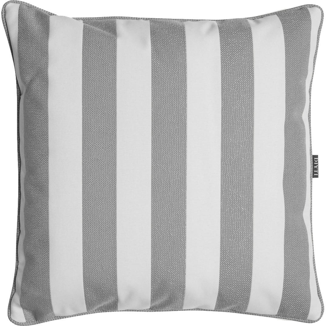 Wide Stripe Cushion 45x45 Cm, Grey 3 Wide Stripe Cushion 45x45 Cm, Grey
