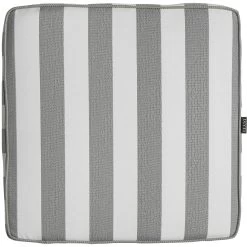 Wide Stripe Cushion 45x45 Cm, Grey