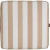 Wide Stripe Cushion 45x45 Cm, Beige
