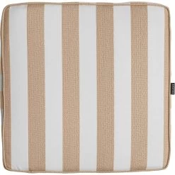 Wide Stripe Cushion 45x45 Cm, Beige
