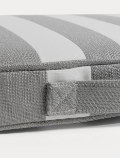 Wide Stripe Boat Cushion 40x45 Cm, Grey -Sunny Garden Shop diyti wide stripe boat cushion 40x45 cm 13