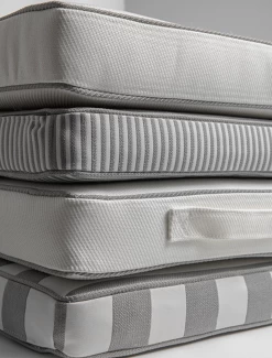 Wide Stripe Boat Cushion 40x45 Cm, Grey -Sunny Garden Shop diyti wide stripe boat cushion 40x45 cm 14