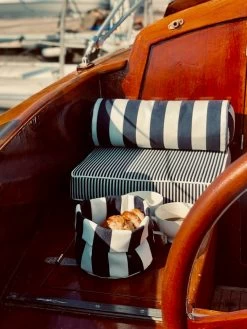 Wide Stripe Cushion 17x45 Cm, Navy -Sunny Garden Shop diyti wide stripe cushion 17x45 cm 19