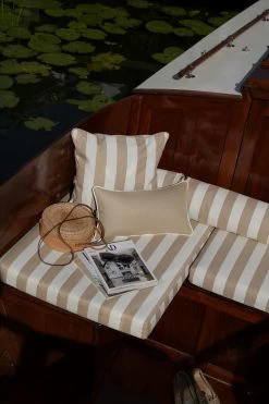 Wide Stripe Cushion 45x45 Cm, Beige -Sunny Garden Shop diyti wide stripe cushion 45x45 cm 29