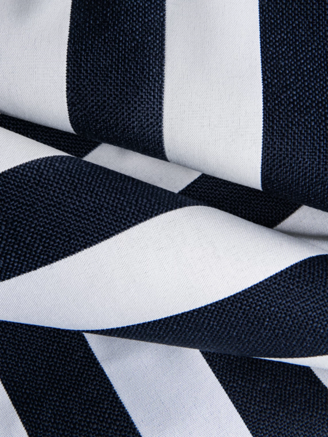 Wide Stripe Deck Chair Cushion 50x186 Cm, Navy 4 Wide Stripe Deck Chair Cushion 50x186 Cm, Navy - Image 2