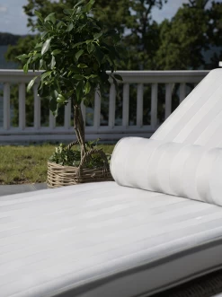 Wide Stripe Sunbed Cushion 60x186 Cm, White -Sunny Garden Shop diyti wide stripe sunbed cushion 60x186 cm 17