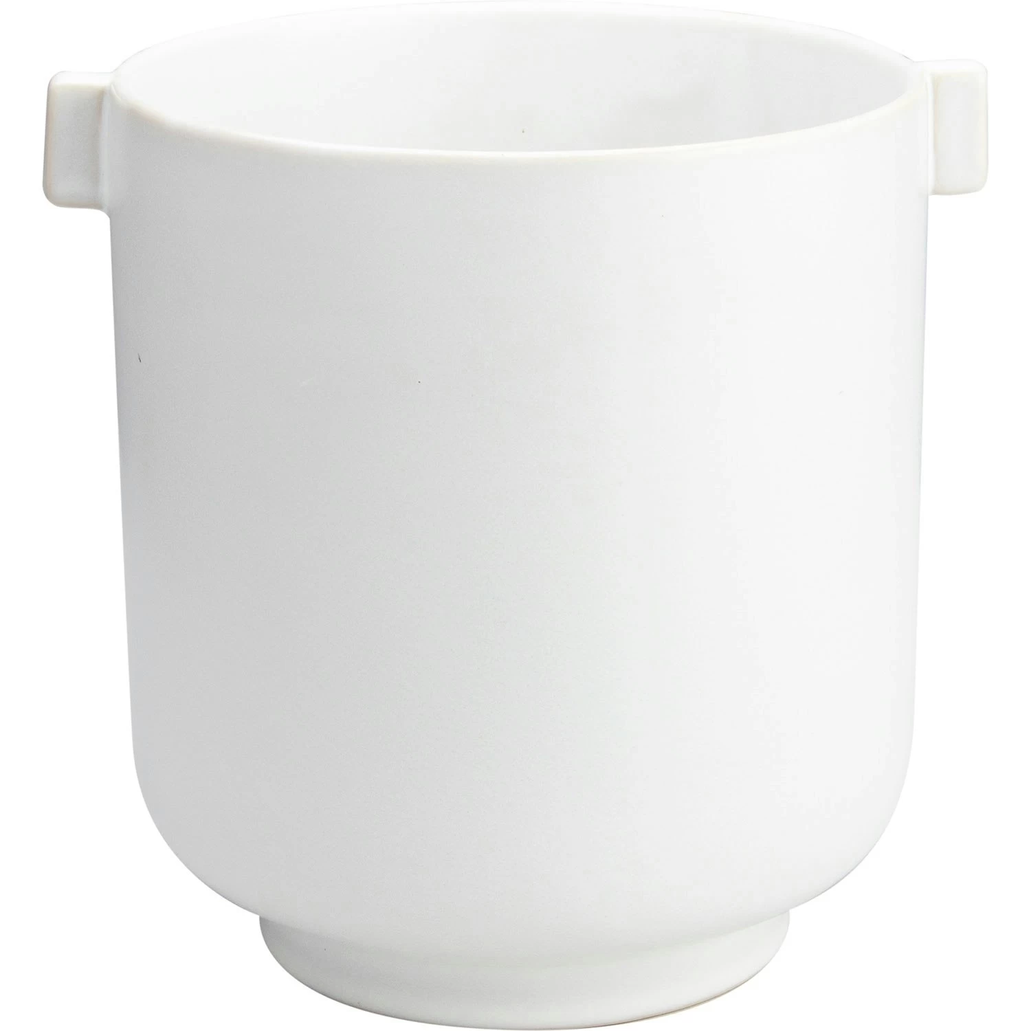 Ernst Flower Pot With Handle, D19,5 H22,5, White Sand 3 Ernst Flower Pot With Handle, D19,5 H22,5, White Sand