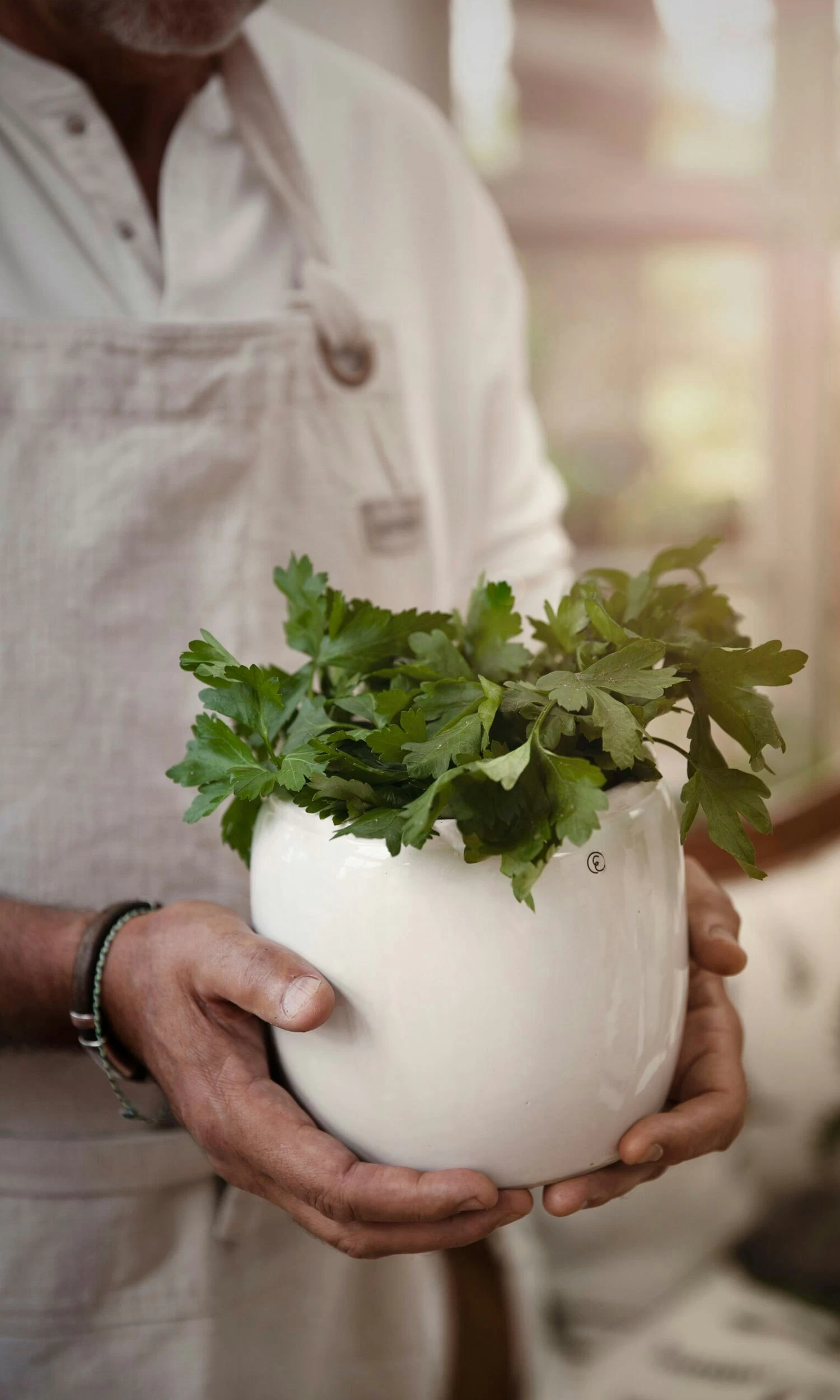 Ernst Pot Glazed Stoneware Ø19,5 Cm, White 4 Ernst Pot Glazed Stoneware Ø19,5 Cm, White - Image 2