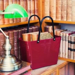 Hinza Bag Green Plastic Bordeaux, Small 9 Hinza Bag Green Plastic Bordeaux, Small -Sunny Garden Shop hinza hinza bag green plastic bordeaux 7