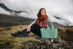 Hinza Bag Green Plastic Olive, Large 5 Hinza Bag Green Plastic Olive, Large -Sunny Garden Shop hinza hinza bag green plastic olive 3