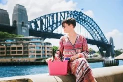 Hinza Bag Green Plastic Tropical Pink, Small -Sunny Garden Shop hinza hinza bag green plastic tropical pink 10