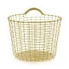 Korbo Bin 16 Basket, Brass -Sunny Garden Shop korbo bin 16 basket 11