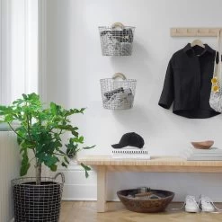 Korbo Bin 16 Basket, Brass -Sunny Garden Shop korbo bin 16 basket 13 1