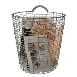 Korbo Bin 18 Basket, Galvanized 9 Korbo Bin 18 Basket, Galvanized -Sunny Garden Shop korbo bin 18 basket galvanized 6