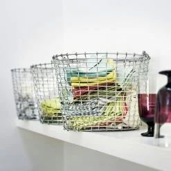 Korbo Bucket 24 Basket, Galvanized -Sunny Garden Shop korbo bucket basket galvanized 7