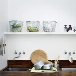 Korbo Bucket 24 Basket, Galvanized -Sunny Garden Shop korbo bucket basket galvanized 8