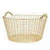 Korbo Classic 35 Basket, Brass -Sunny Garden Shop korbo classic 35 basket brass 0