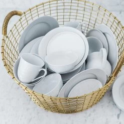 Korbo Classic 35 Basket, Brass -Sunny Garden Shop korbo classic 35 basket brass 7