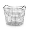 Korbo Classic 50 Basket, Galvanized 2 Korbo Classic 50 Basket, Galvanized -Sunny Garden Shop korbo classic basket galvanized 11