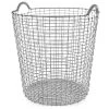 Korbo Classic 65 Basket, Galvanized 1 Korbo Classic 65 Basket, Galvanized -Sunny Garden Shop korbo classic basket galvanized 15