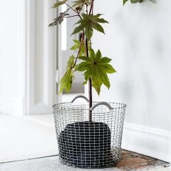 Korbo Classic 50 Basket, Galvanized -Sunny Garden Shop korbo classic basket galvanized 31