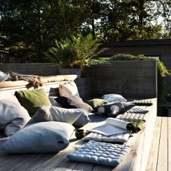 Pepper Seat Cushion 40x40 Cm, Bronze Brown -Sunny Garden Shop linum pepper seat cushion 40x40 cm 23