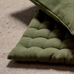 Pepper Seat Cushion 40x40 Cm, Dark Olive Green -Sunny Garden Shop linum pepper seat cushion 40x40 cm 46