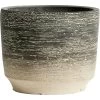 Muubs Kanji Pot Cement Black-grey, Ø15 Cm -Sunny Garden Shop muubs flower pot kanji black gray 7